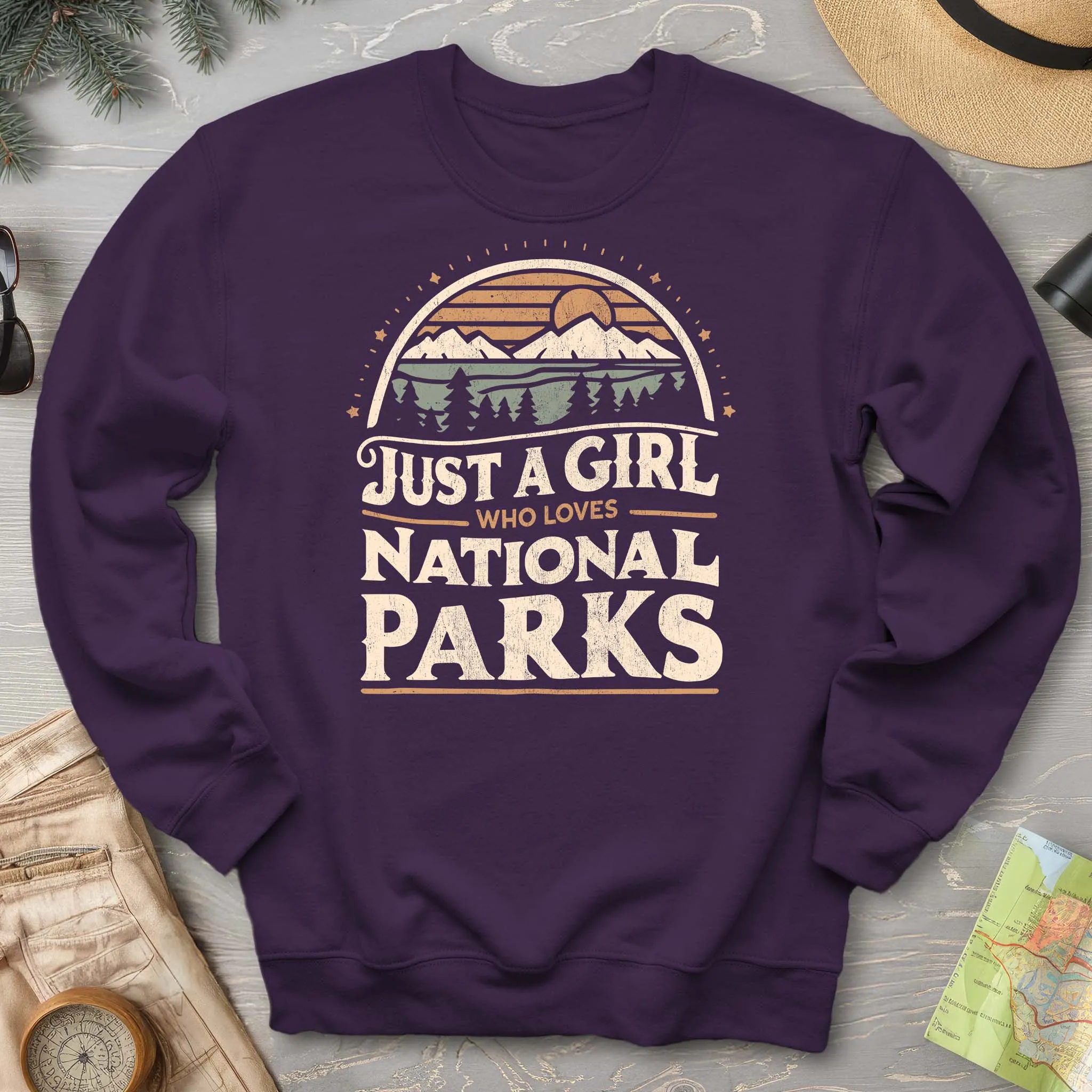 Just a Girl Who Loves National Parks Sweatshirt