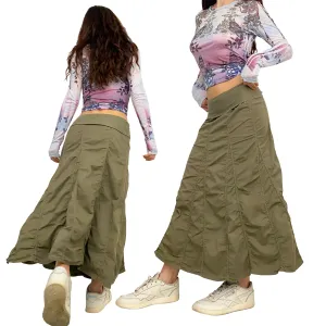 Khaki Parachute Skirt (XS/S)