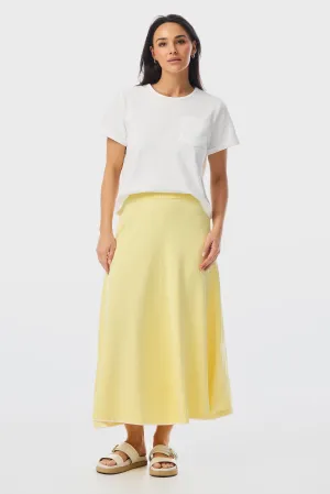 Knit Midi Skirt - Limoncello