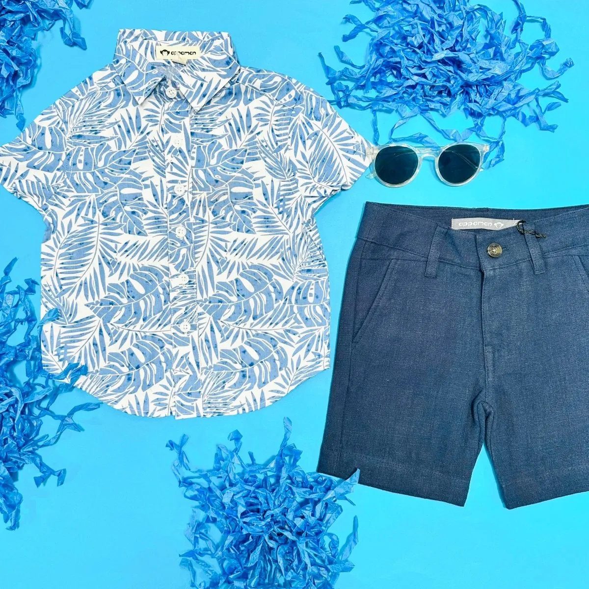 LEAVES DAY PARTY BUTTON DOWN TOP