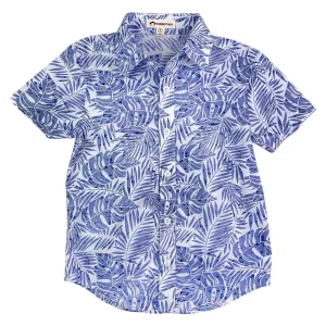 LEAVES DAY PARTY BUTTON DOWN TOP