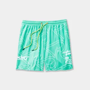 Live Breathe Futbol Fury Shorts - Mint