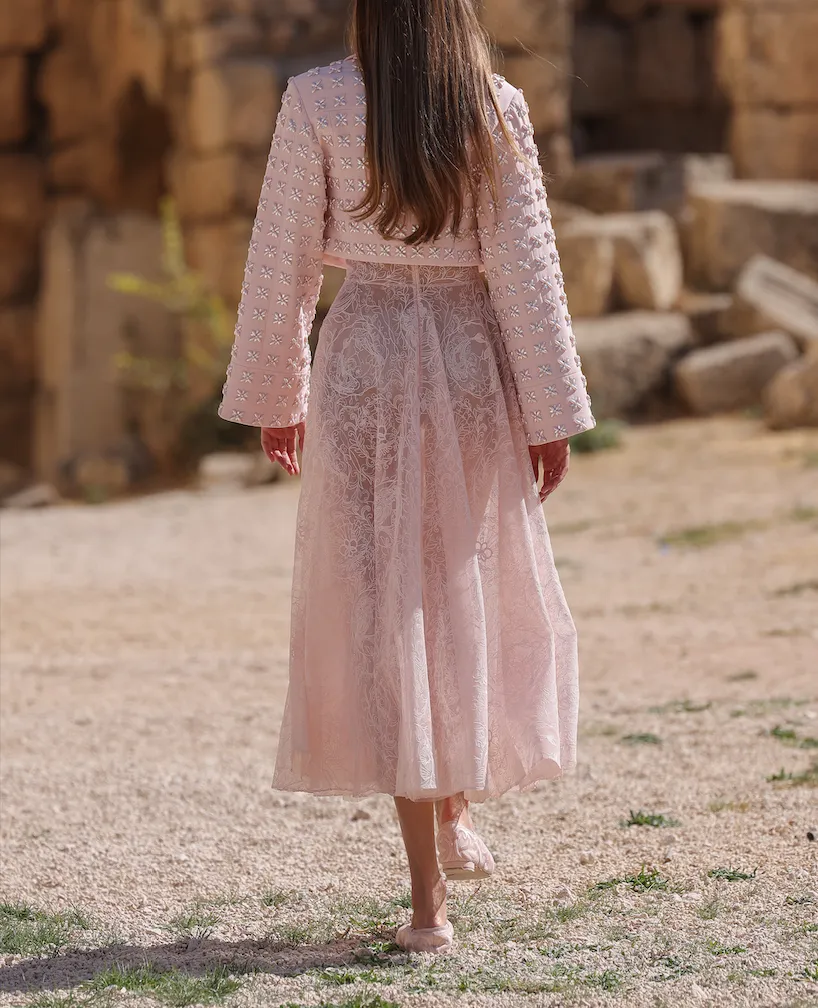 Long Sleeve Jacket & Lace Dress