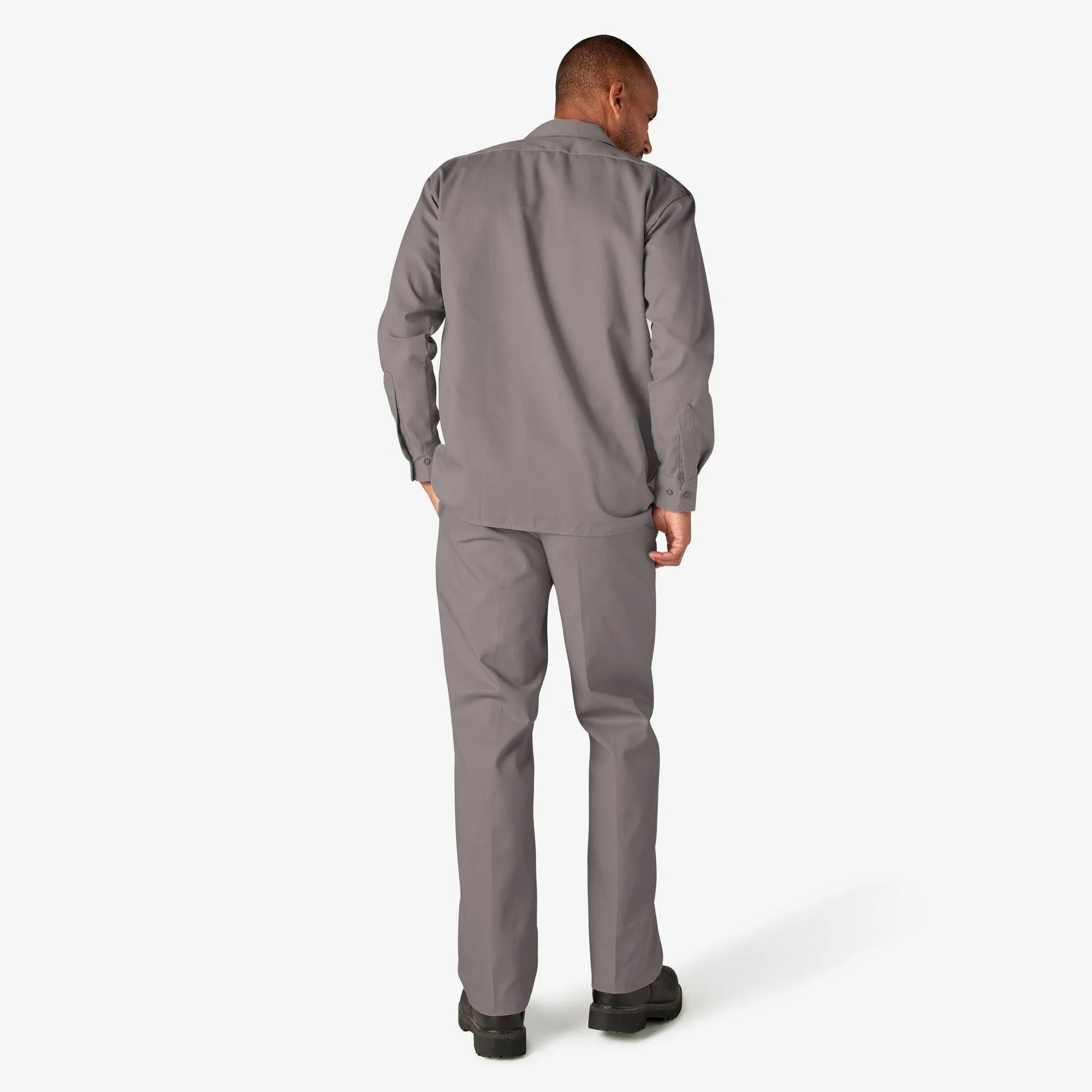 Long Sleeve Work Shirt, Silver