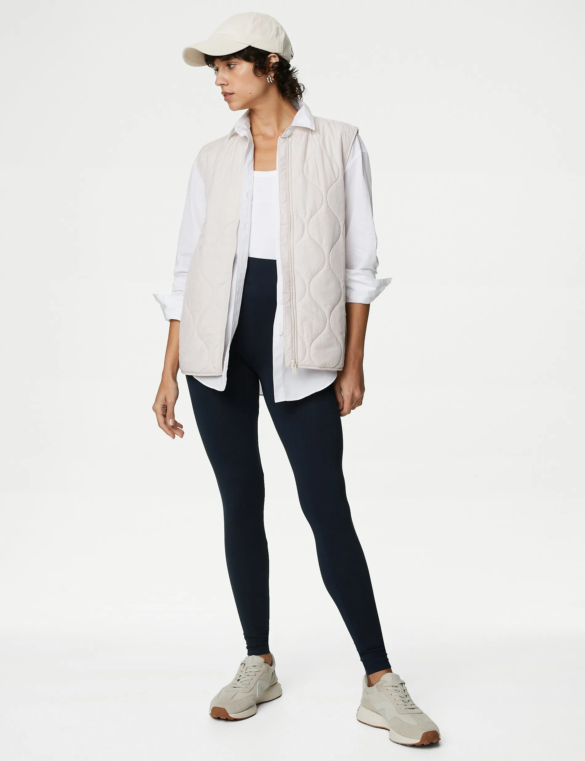Marks & Spencer High Waist Leggings, Navy