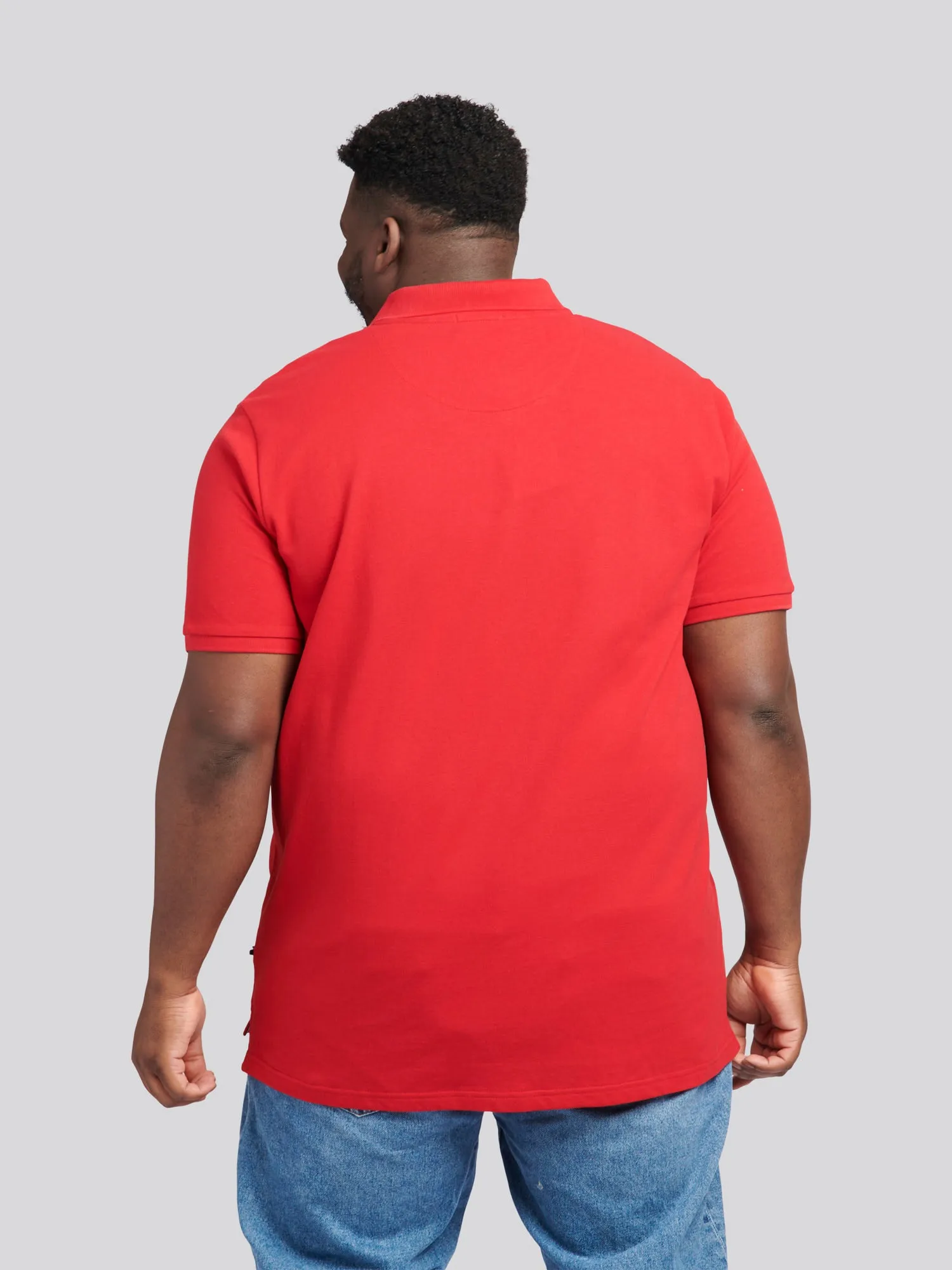 Mens Big & Tall Core Pique Polo Shirt in Haute Red