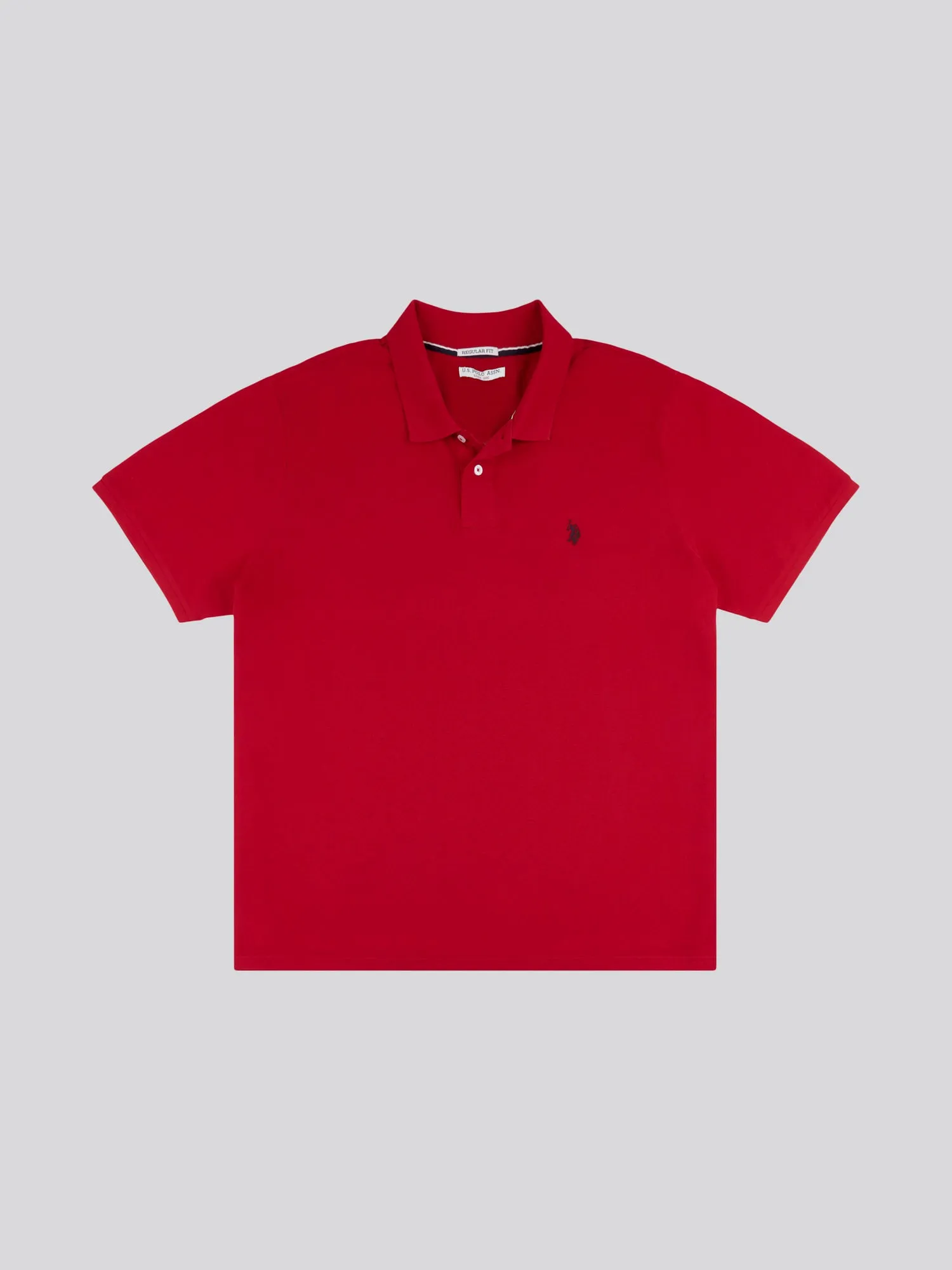 Mens Big & Tall Core Pique Polo Shirt in Haute Red