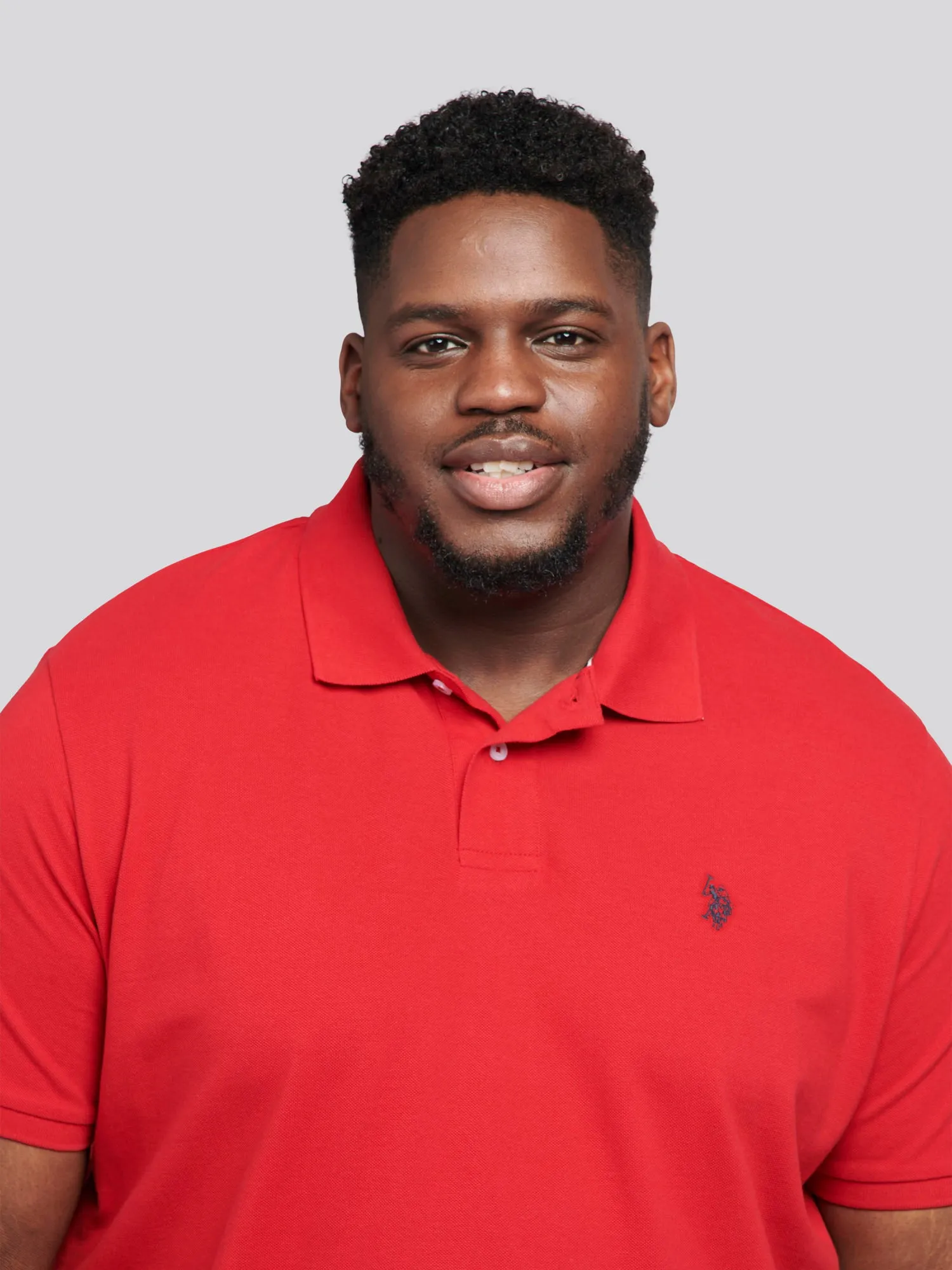 Mens Big & Tall Core Pique Polo Shirt in Haute Red