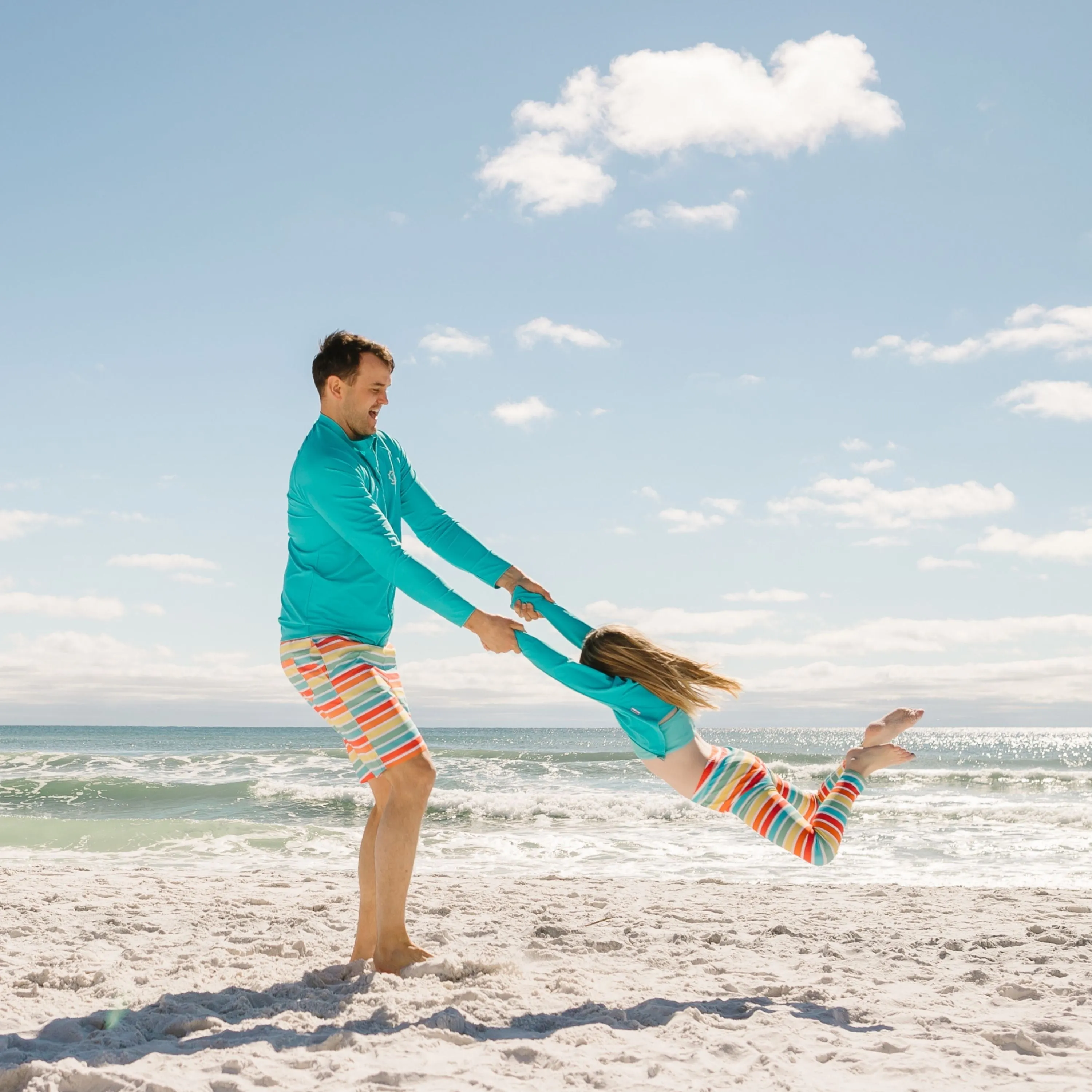 Men's Long Sleeve Rash Guard | “Scuba Blue”