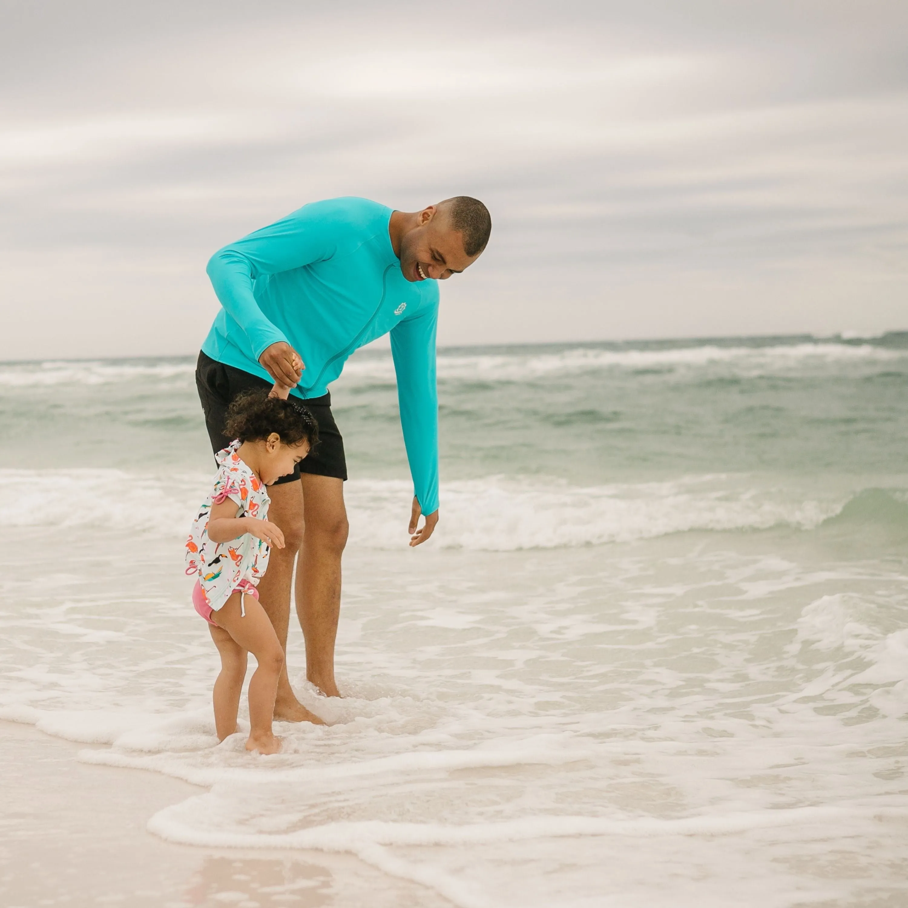Men's Long Sleeve Rash Guard | “Scuba Blue”