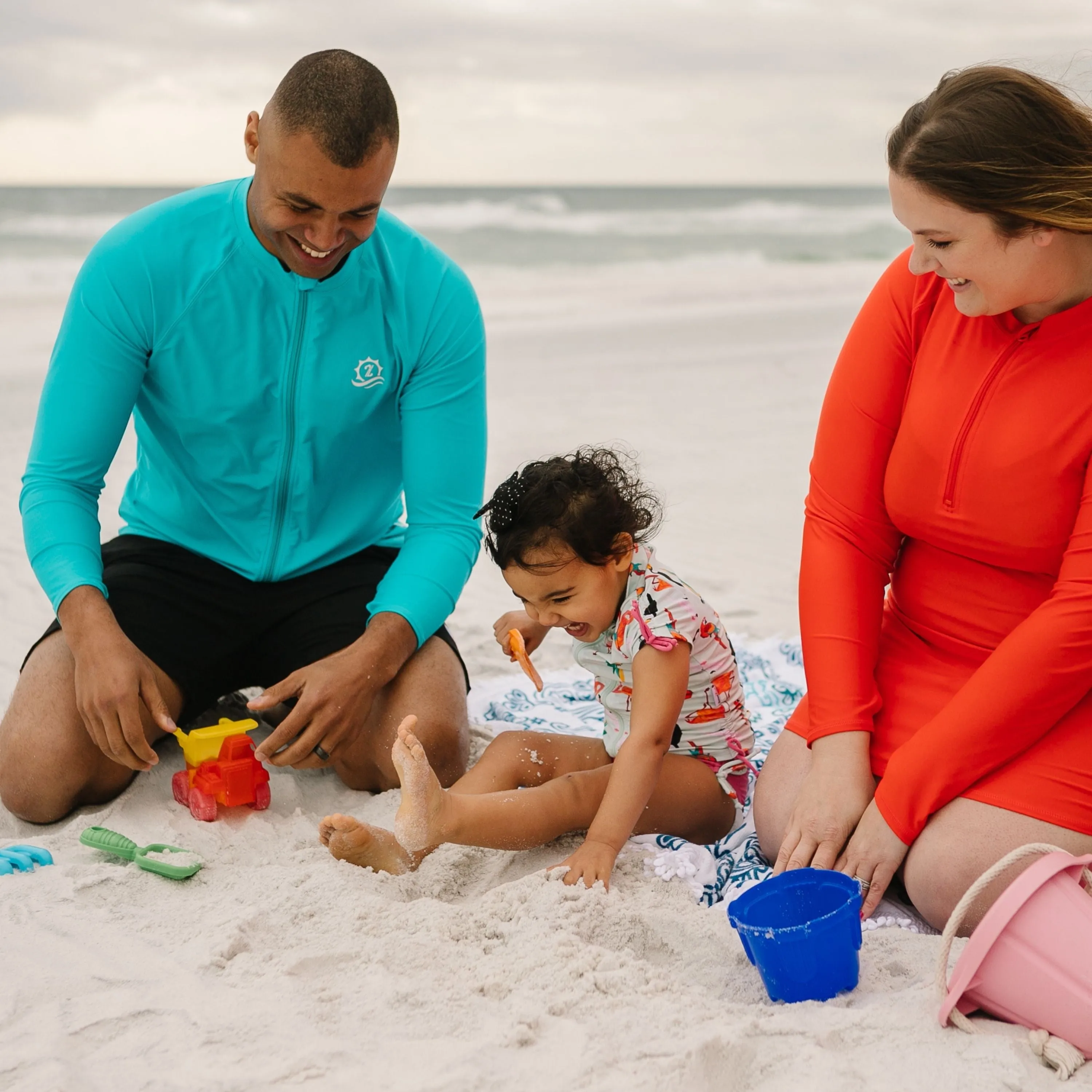 Men's Long Sleeve Rash Guard | “Scuba Blue”