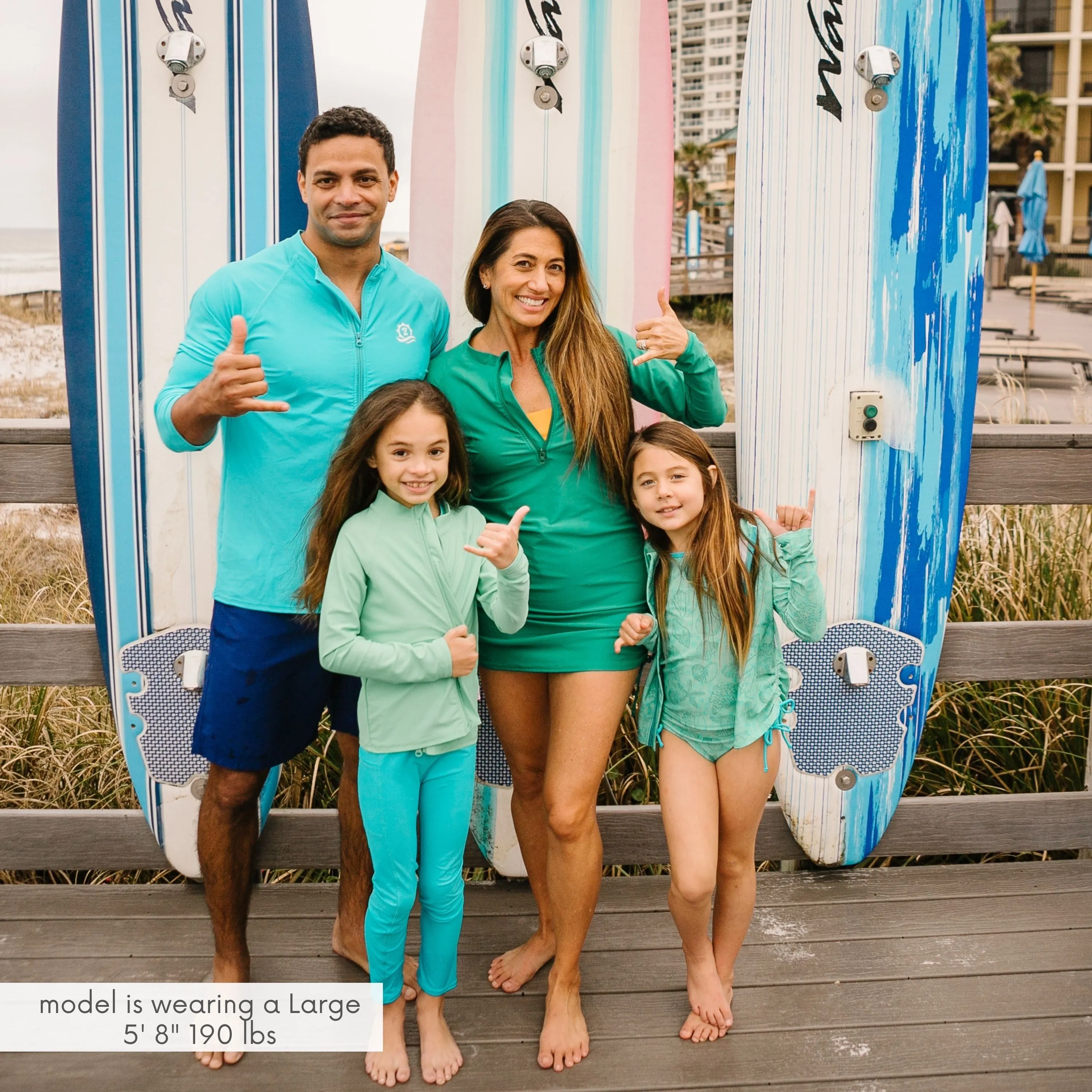 Men's Long Sleeve Rash Guard | “Scuba Blue”