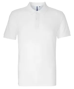 Mens organic polo | White