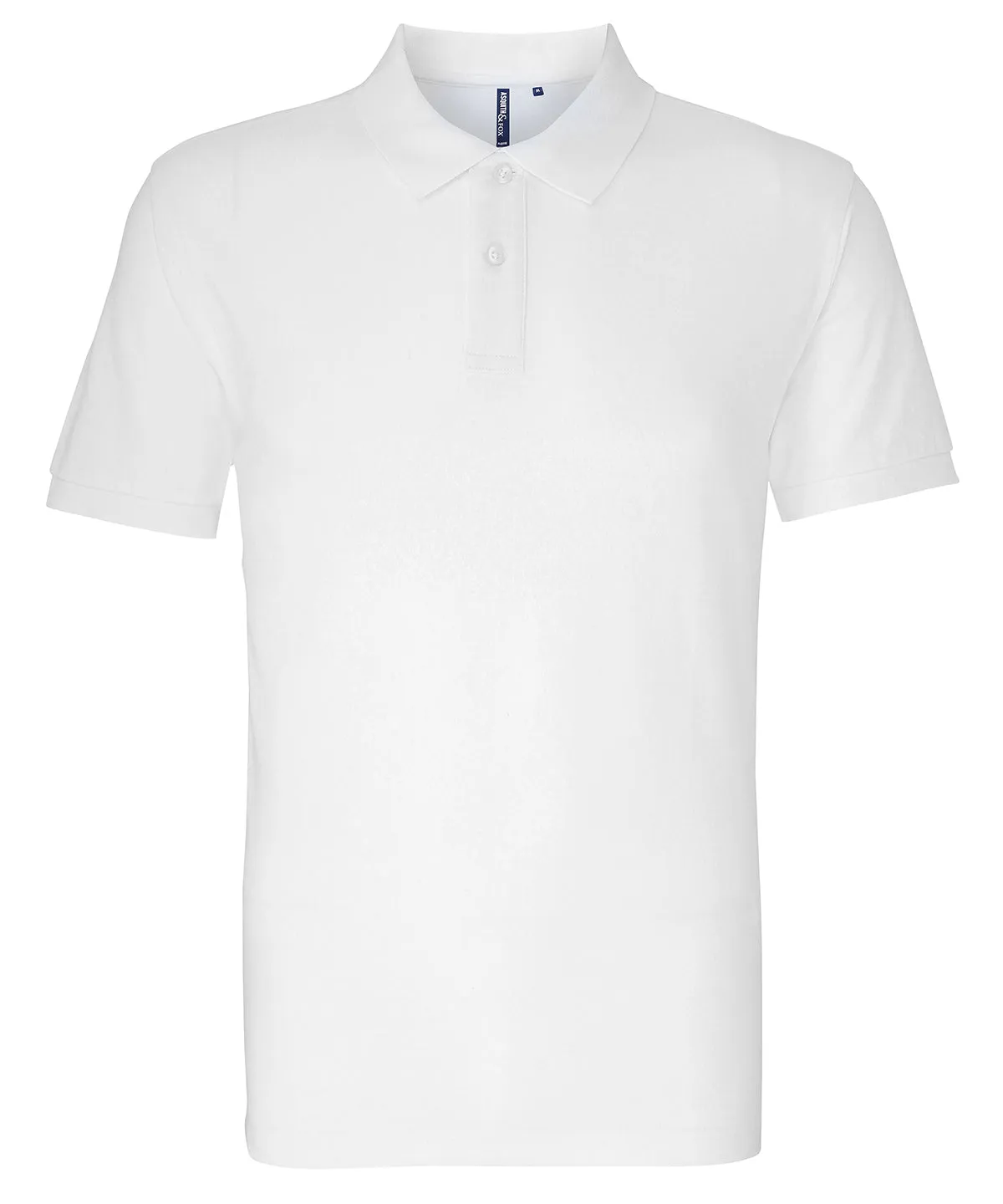 Mens organic polo | White