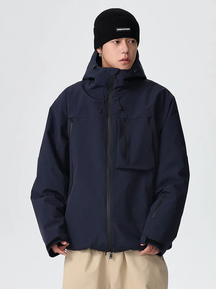Men's Searipe Durable Mountain Pro All-Terrain Baggy Snow Jacket