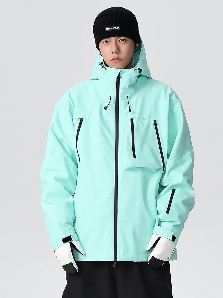Men's Searipe Durable Mountain Pro All-Terrain Baggy Snow Jacket