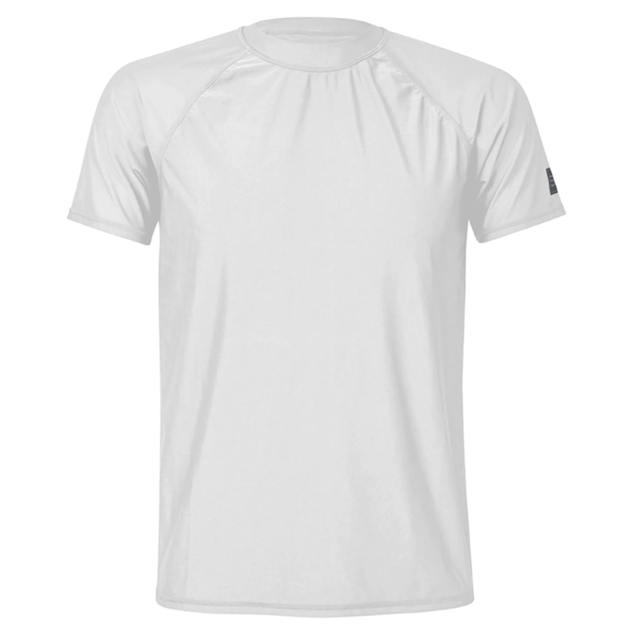 Men's Sustainable White Short Sleeve Rash Top