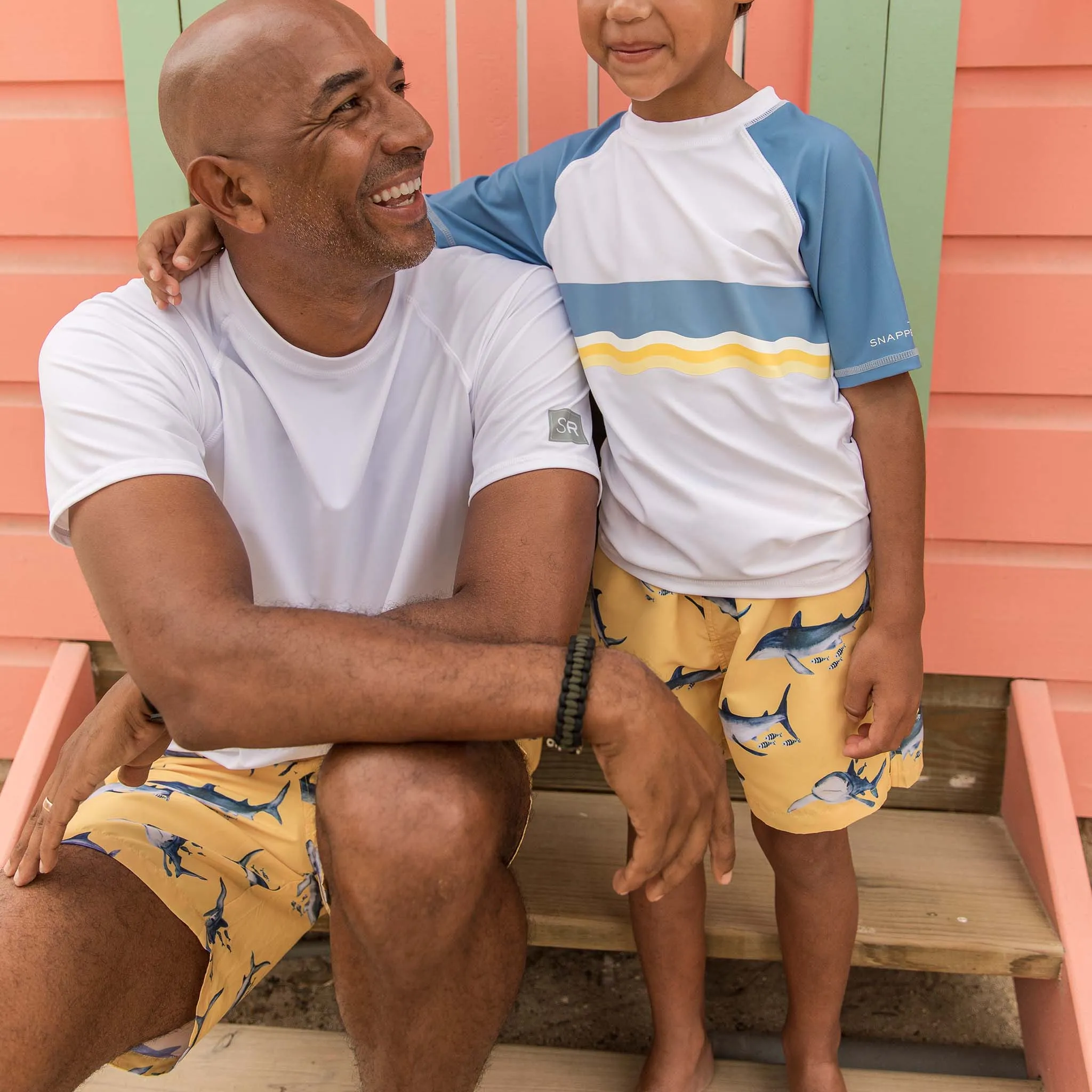 Men's Sustainable White Short Sleeve Rash Top
