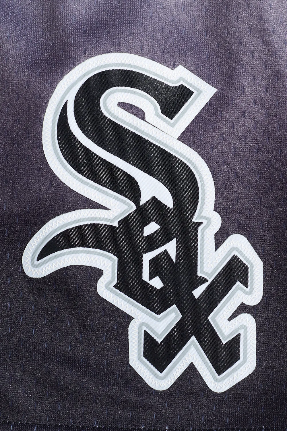 MLB CHICAGO WHITE SOX TEAM OMBRE MEN'S MESH SHORT (BLACK/GRAY)