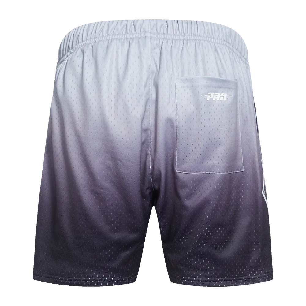 MLB CHICAGO WHITE SOX TEAM OMBRE MEN'S MESH SHORT (BLACK/GRAY)