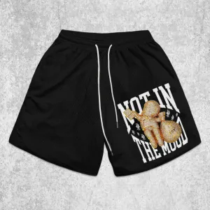 Money Graphic Mesh Shorts