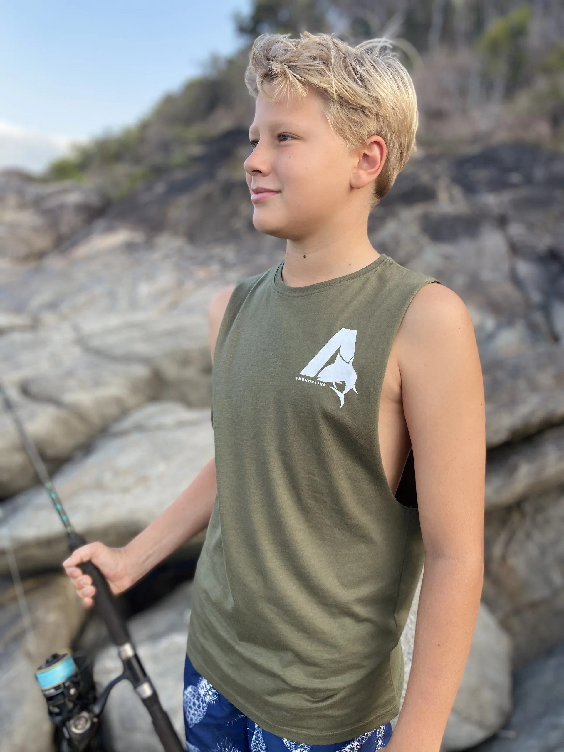 Mud Crab Tank - Army Green
