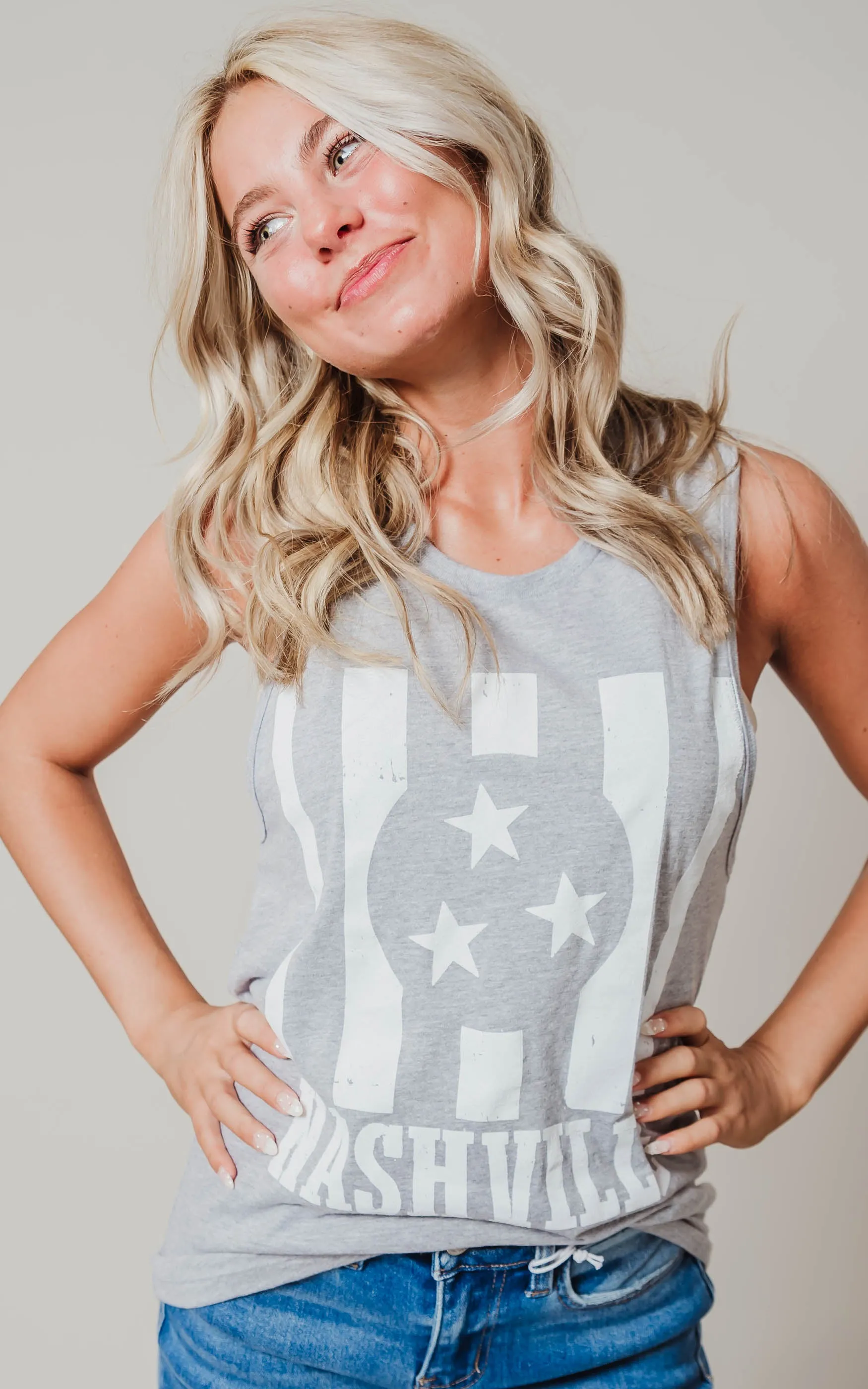 Nashville Flag Muscle Tank - Final Sale
