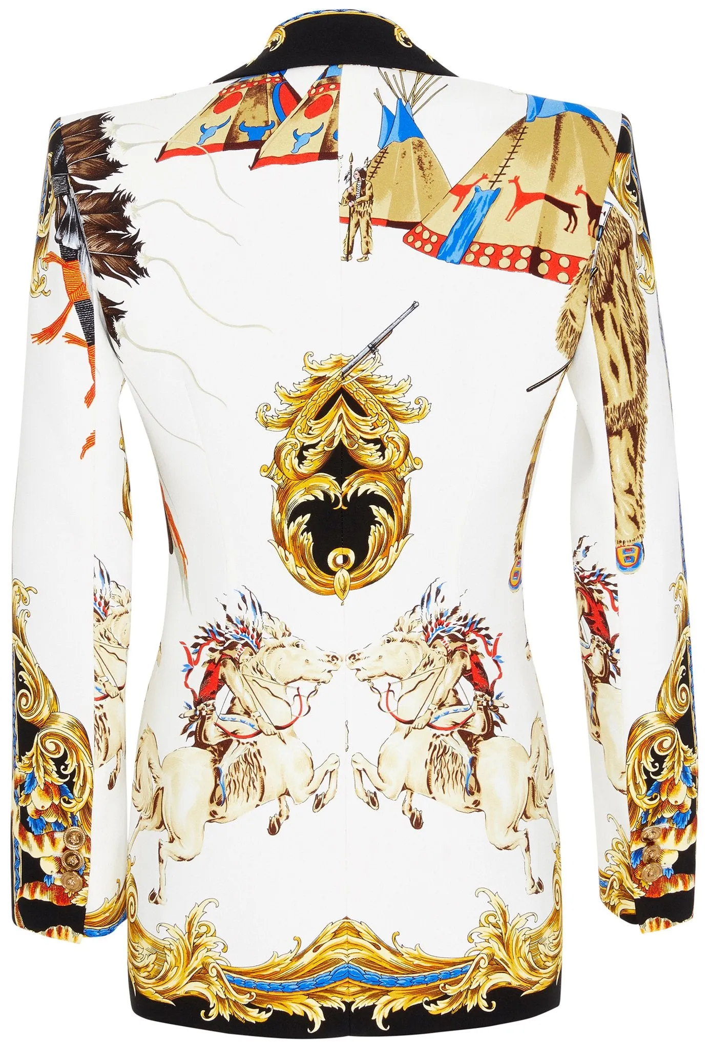 Native Print Blazer and Pant Set