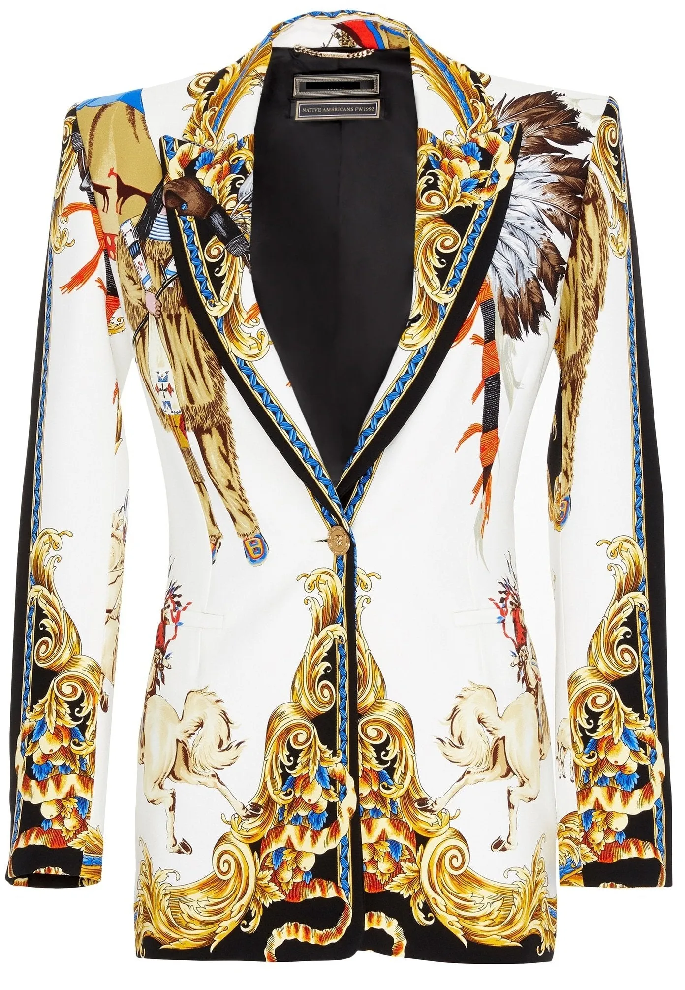 Native Print Blazer and Pant Set