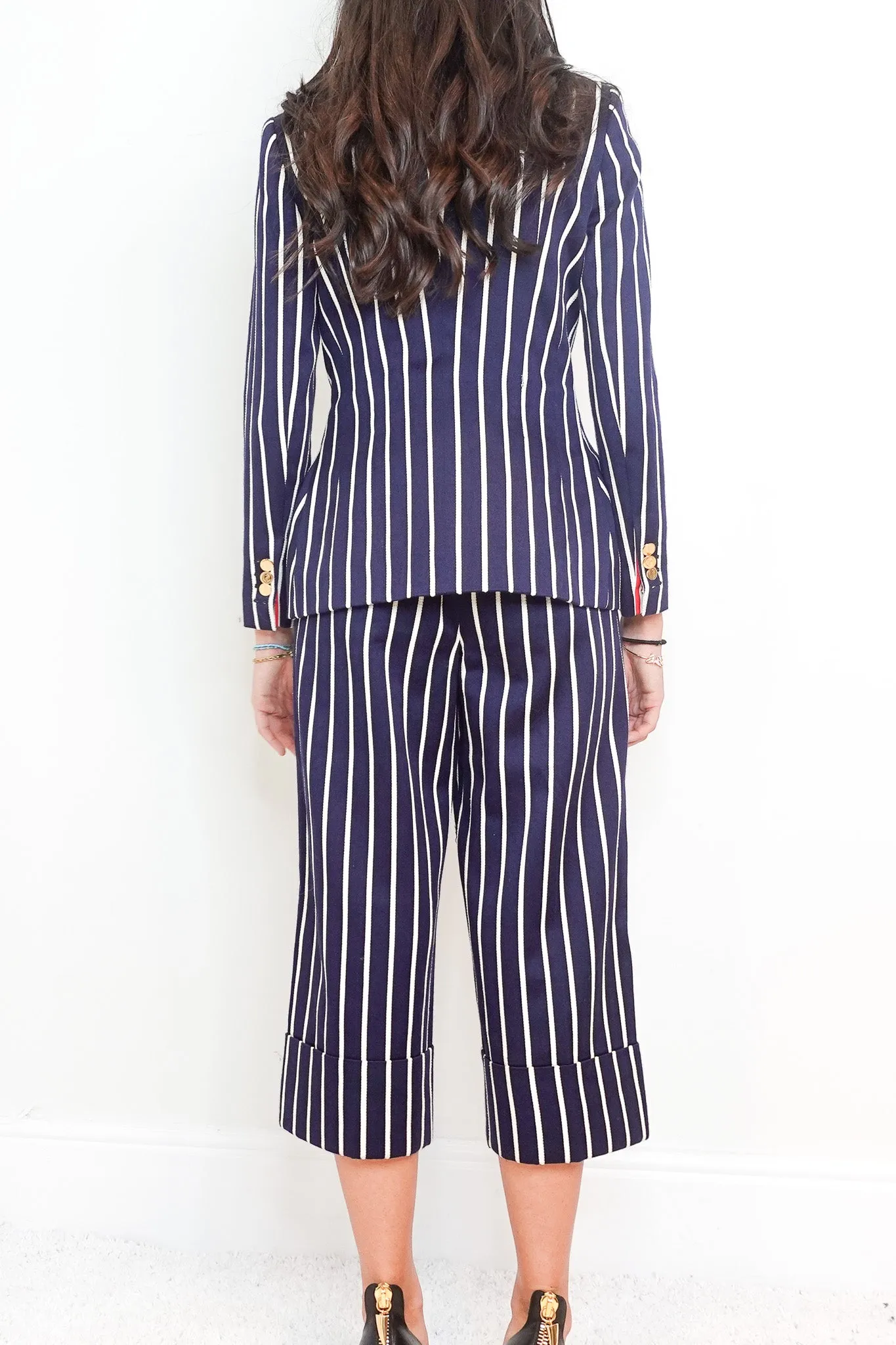 Navy striped suit RRP £1500