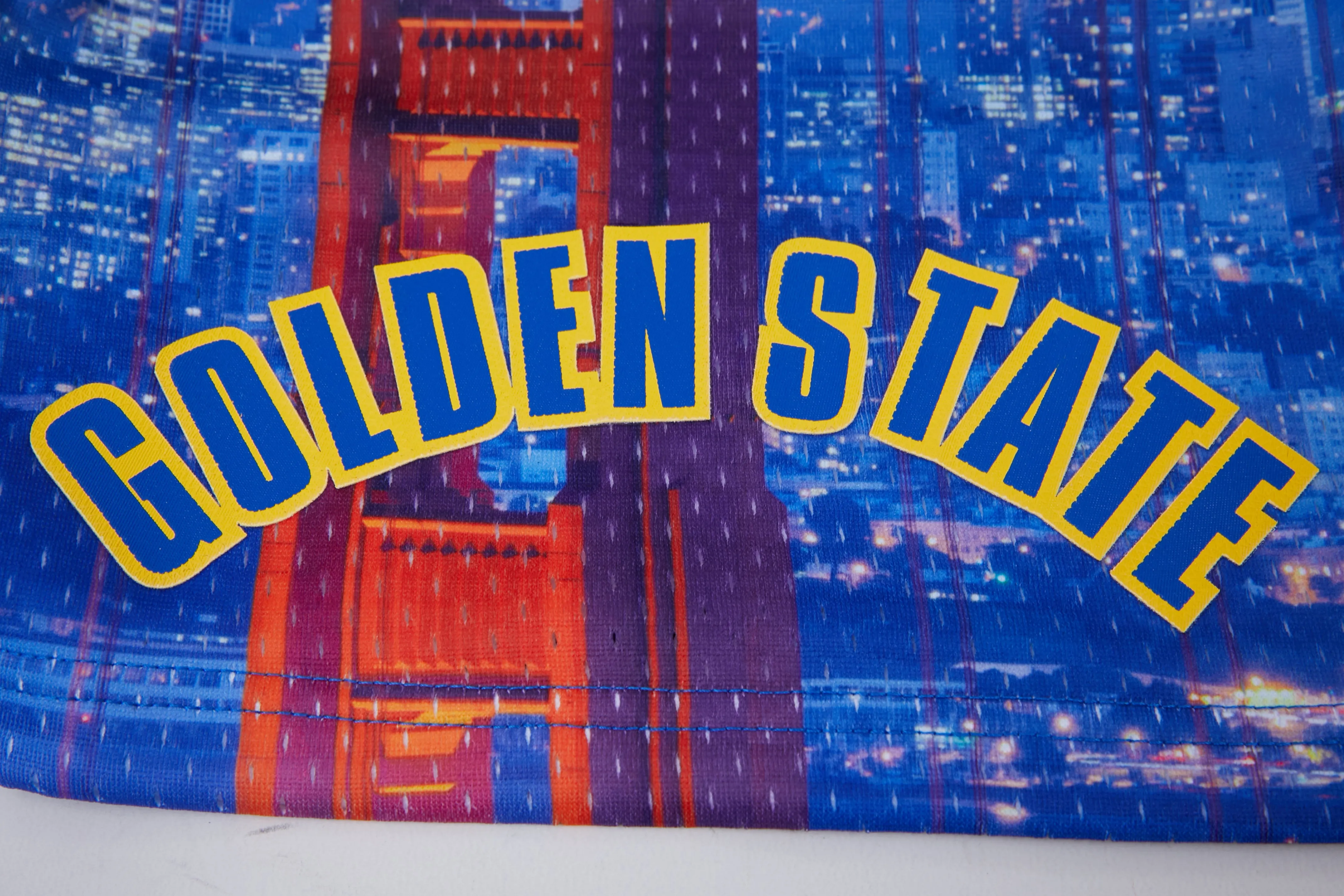 NBA GOLDEN STATE WARRIORS CITY SCAPE AOP MEN'S MESH SHORT (SF1)