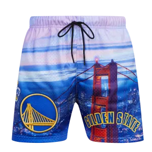 NBA GOLDEN STATE WARRIORS CITY SCAPE AOP MEN'S MESH SHORT (SF1)