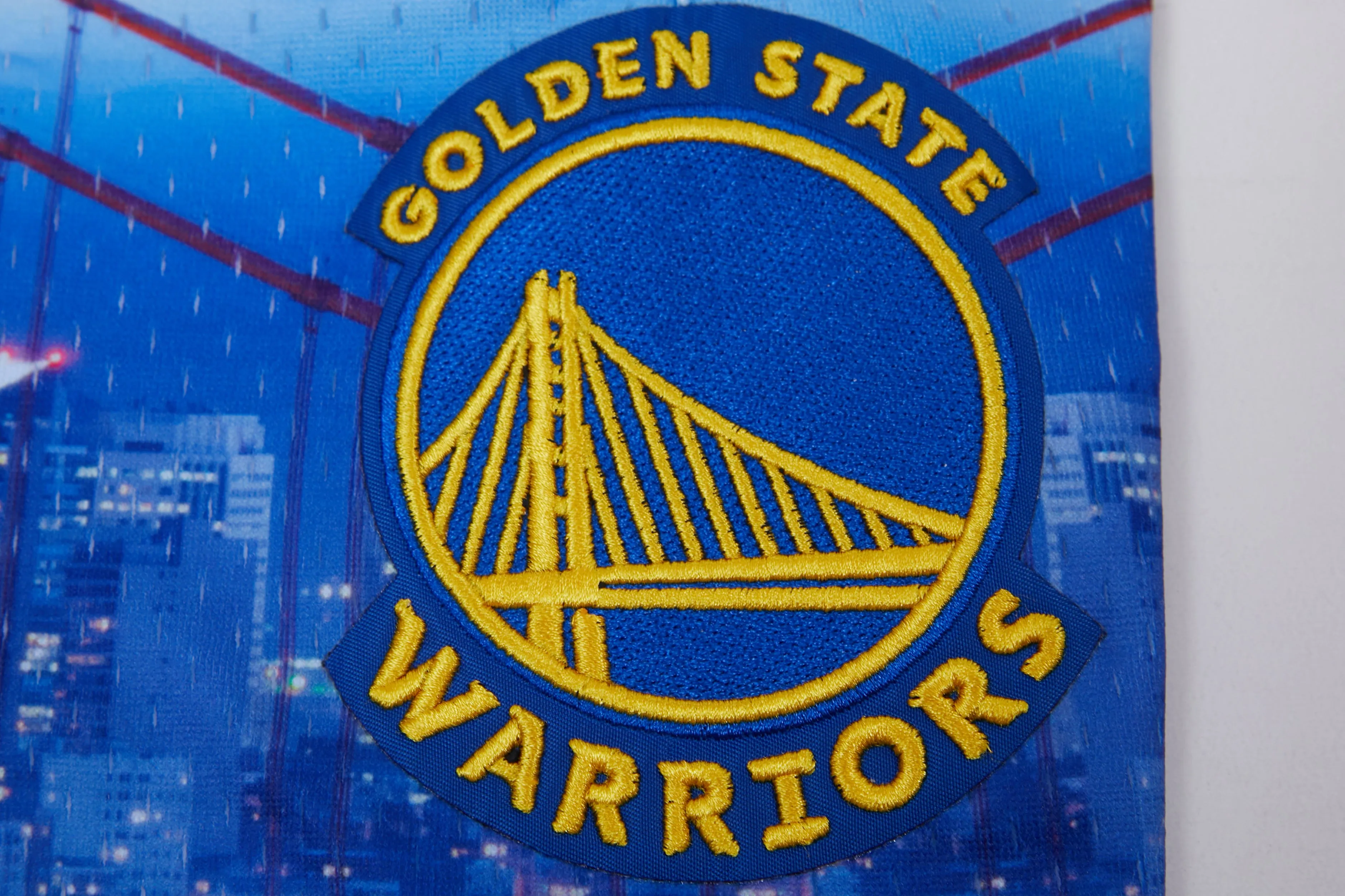 NBA GOLDEN STATE WARRIORS CITY SCAPE AOP MEN'S MESH SHORT (SF1)