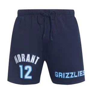 NBA MEMPHIS GRIZZLIES JA MORANT #12 MEN'S MESH SHORT (MIDNIGHT NAVY)