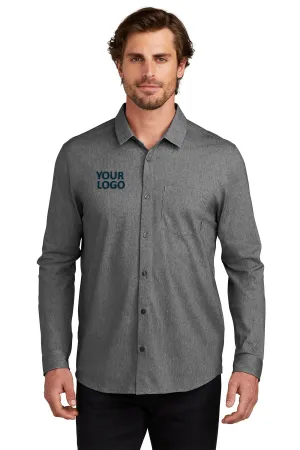 OGIO Extend Customzied Button Downs, Blacktop Heather