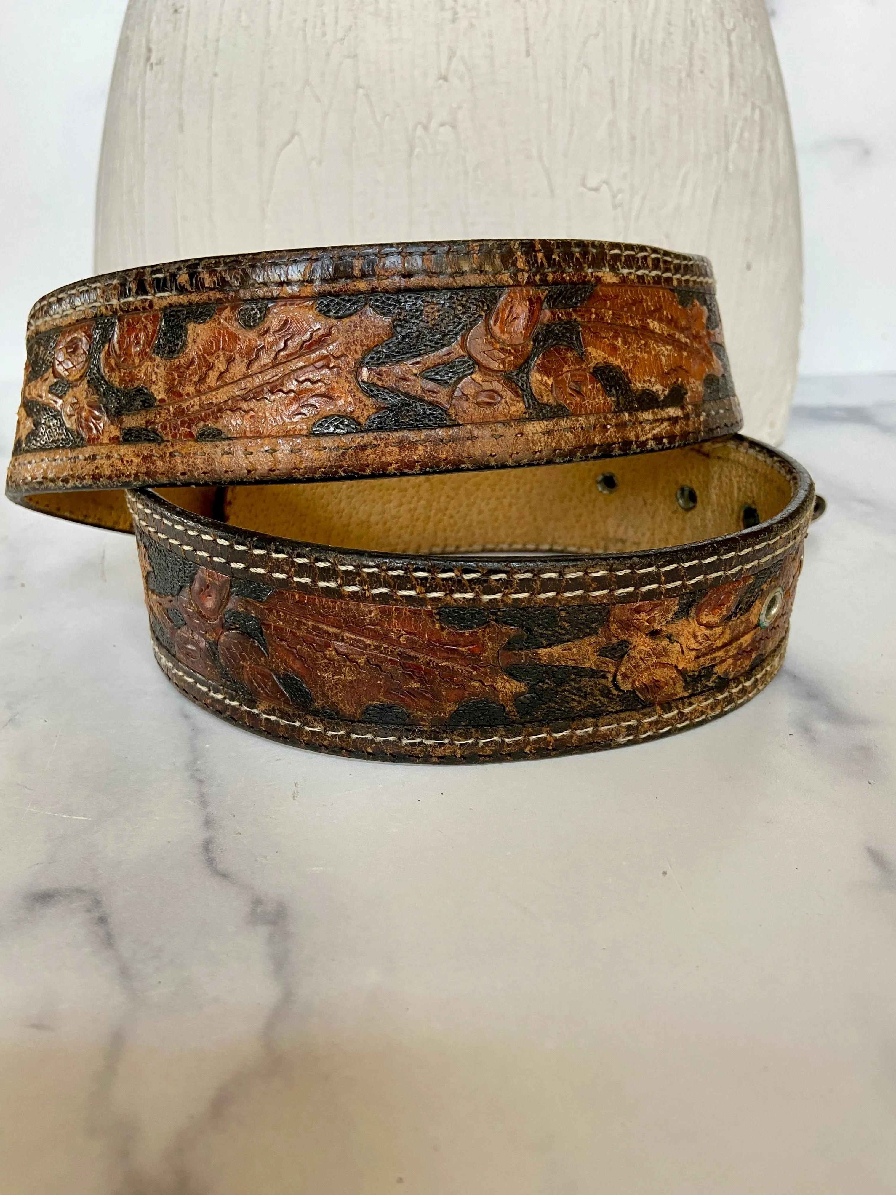 Oklahoma tooled belt