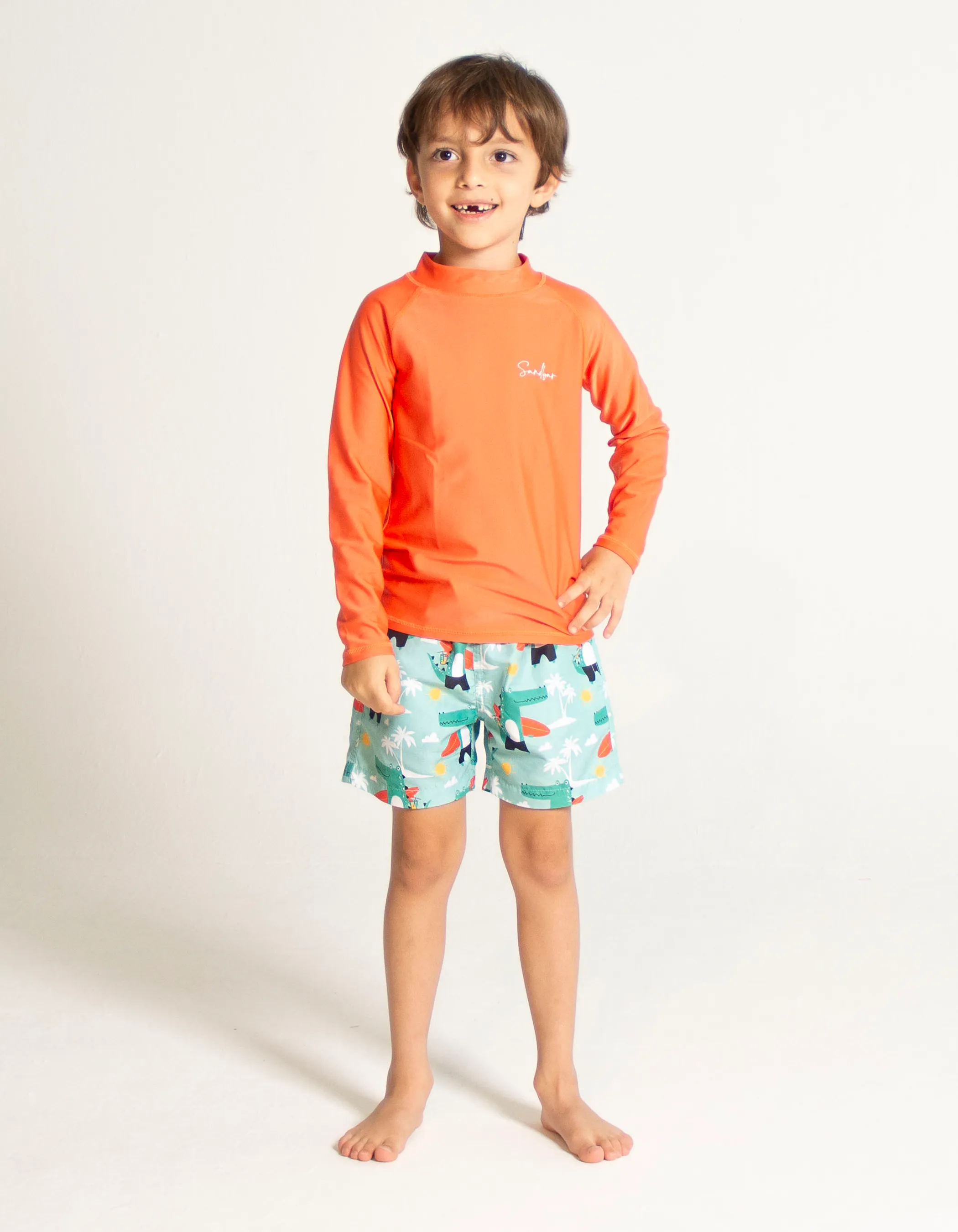 Orange Rash Guard