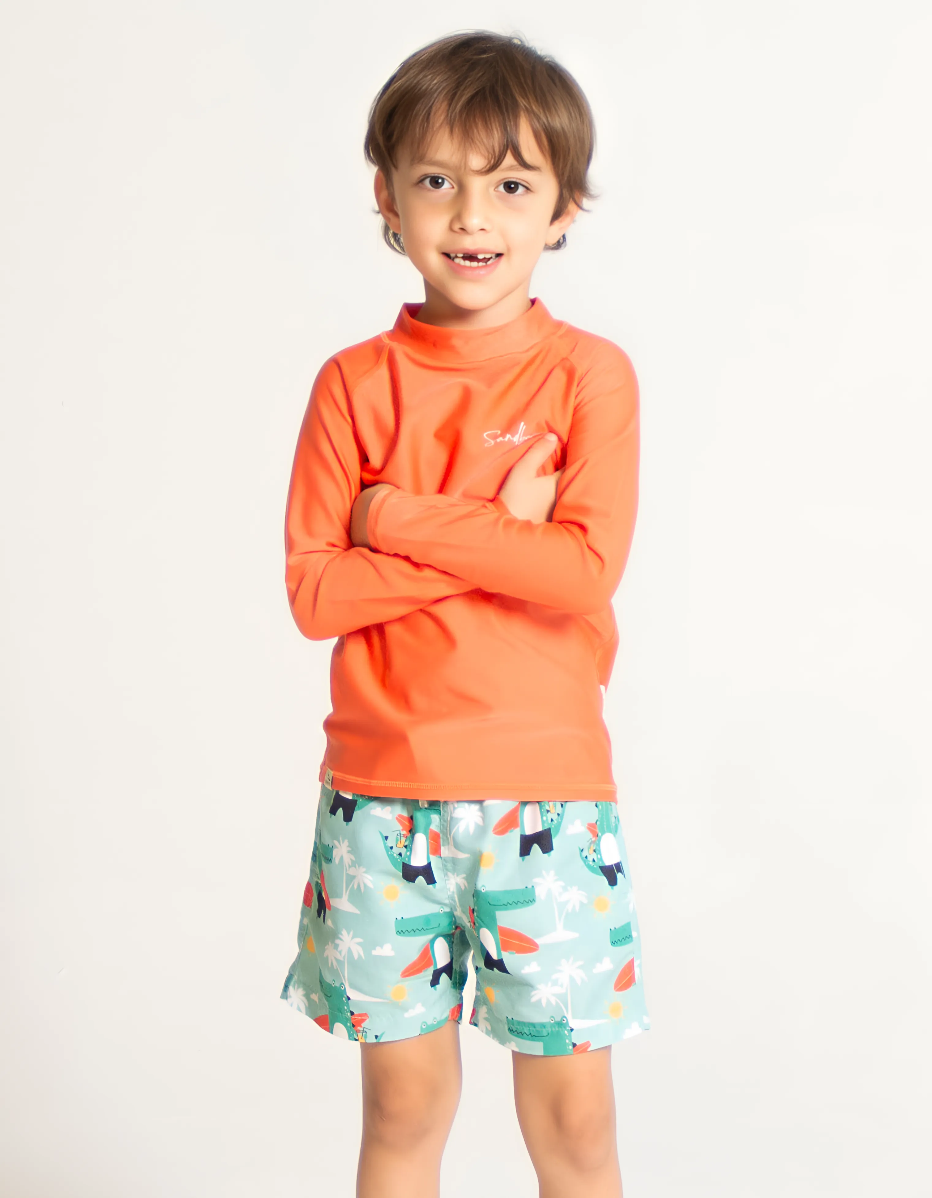 Orange Rash Guard