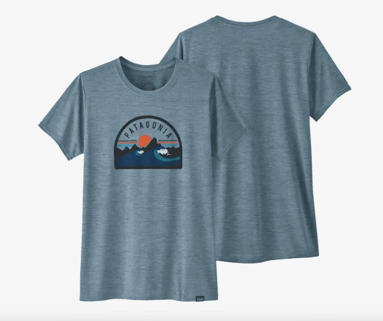 Patagonia Capilene Cool Daily Graphic Shirt Boardie Badge: Light Plume Grey X-Dye