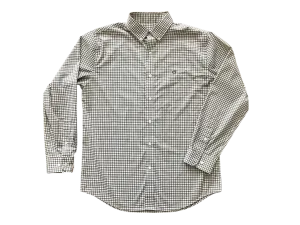 Performance Button Down - Charcoal & White