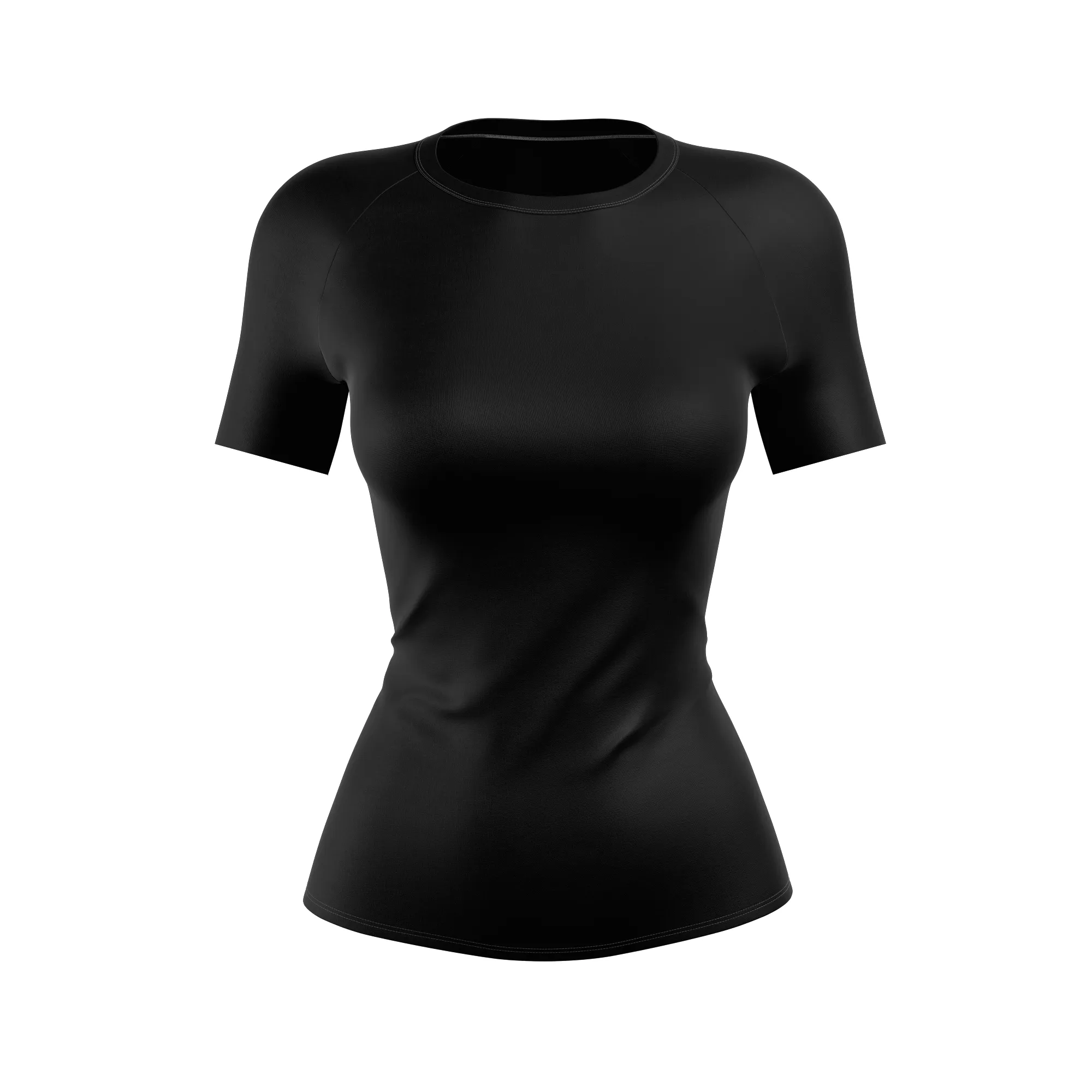 Premium Black Women's BJJ Rash Guard