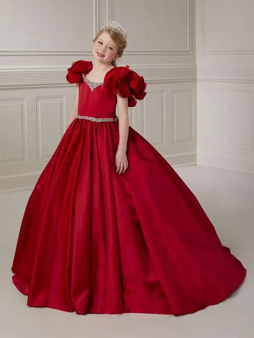 Puff Sleeve Girls Ballgown |