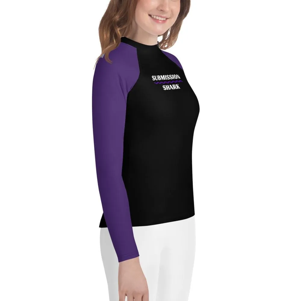 Purple SS Premium Standard ~ Youth Rash Guard