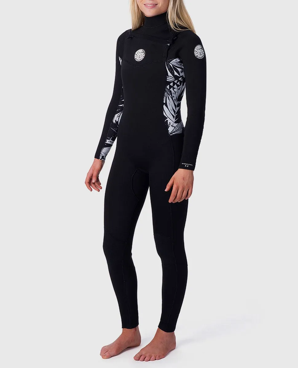 Rip Curl Dawn Patrol 3/2mm Chest Zip Womens Fullsuit