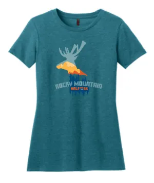 Rocky Mountain Half & 5K Large Elk Women's T-Shirt