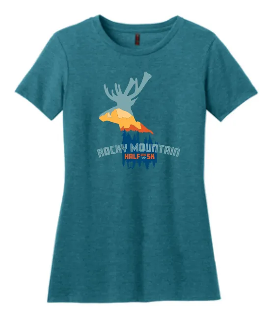 Rocky Mountain Half & 5K Large Elk Women's T-Shirt
