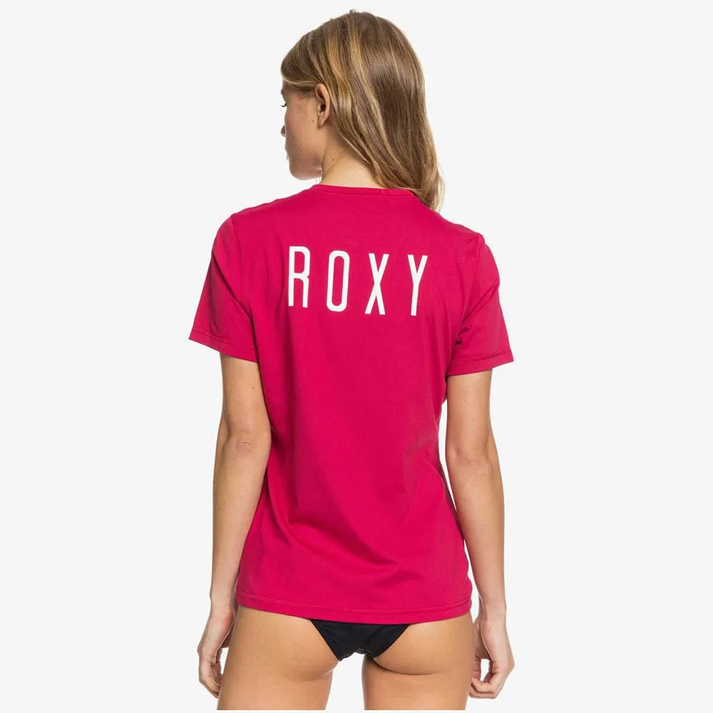 Roxy Enjoy Waves Short Sleeved Rash Vest - Cerise