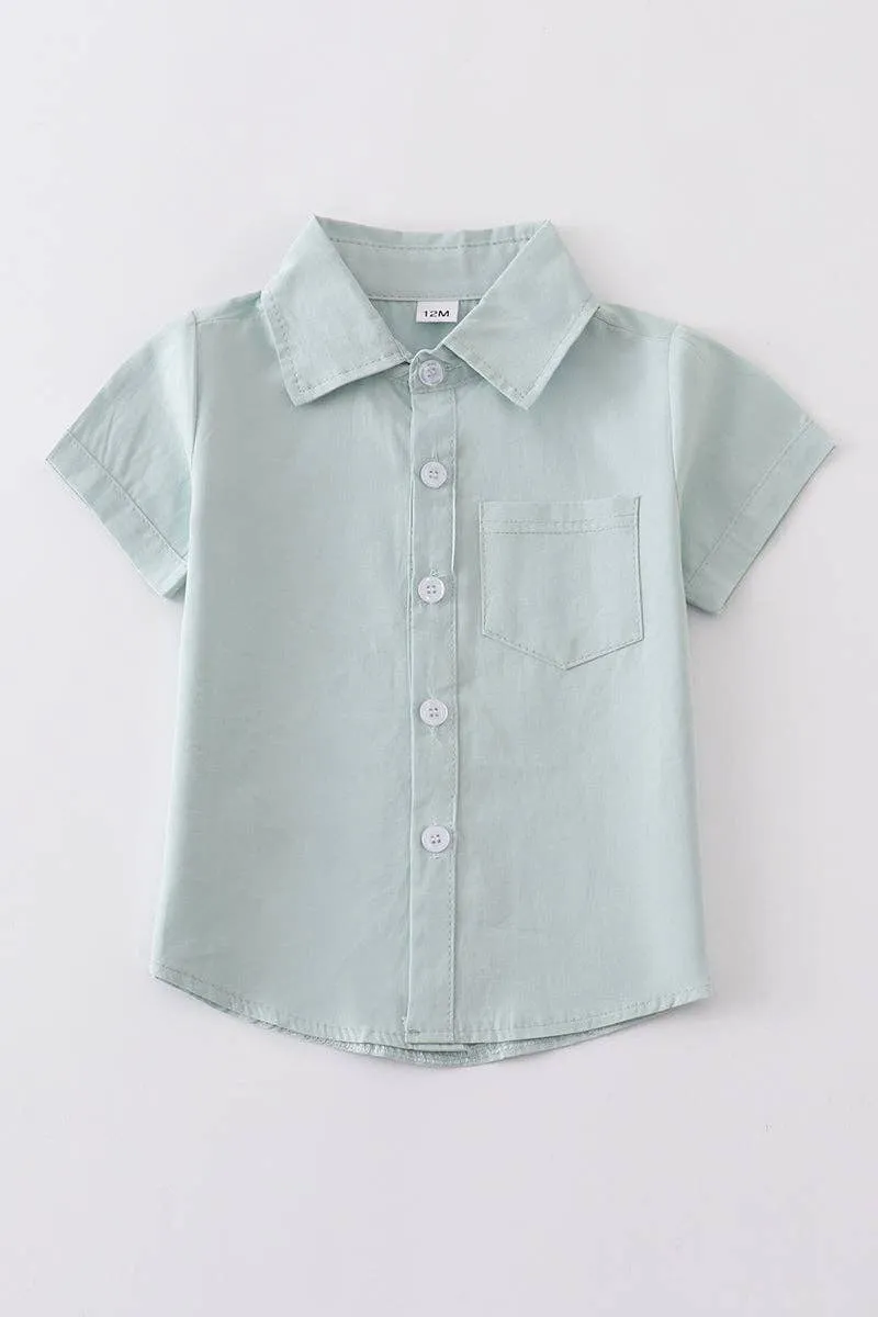 Sage button-downs pocket boy shirt