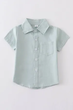 Sage button-downs pocket boy shirt