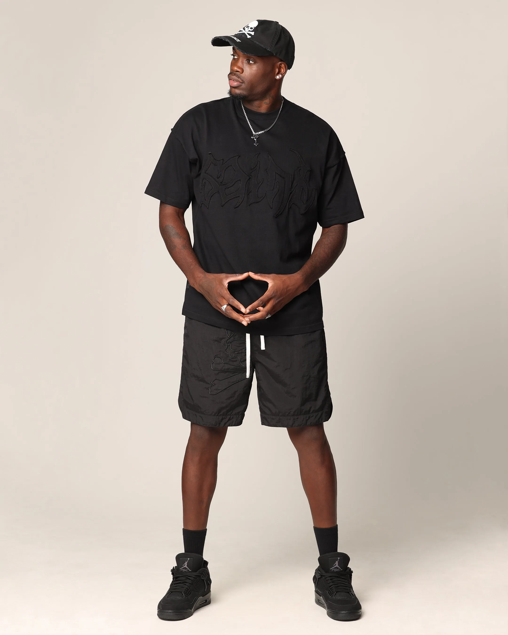 Saint Morta Hellfire Shorts Black